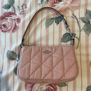 Coach Quilted Pink Shoulder Bag